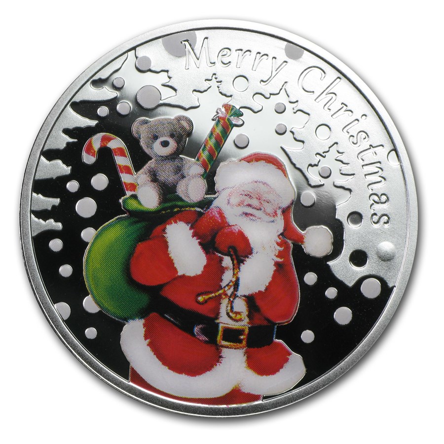 2013 Niue Proof Silver $1 Merry Christmas