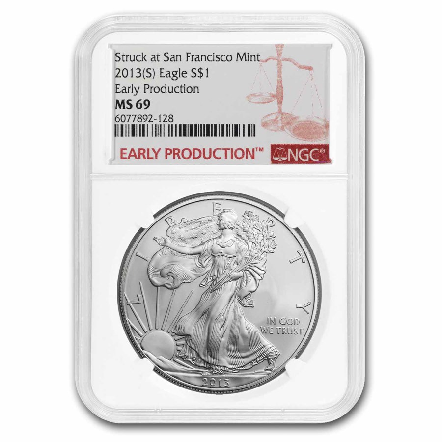 2013 (S) American Silver Eagle MS-69 NGC