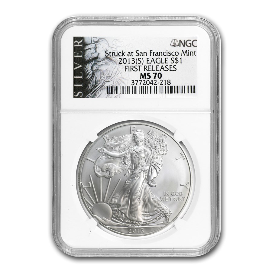 Buy 2013 (S) American Silver Eagle MS-70 NGC (FR, ALS Label) | APMEX