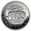 2013 Somalia 1 oz Silver African Elephant (High Relief)