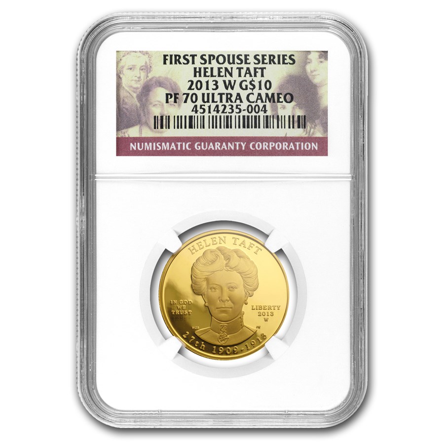 2013-W 1/2 oz Proof Gold Helen Taft PF-70 NGC