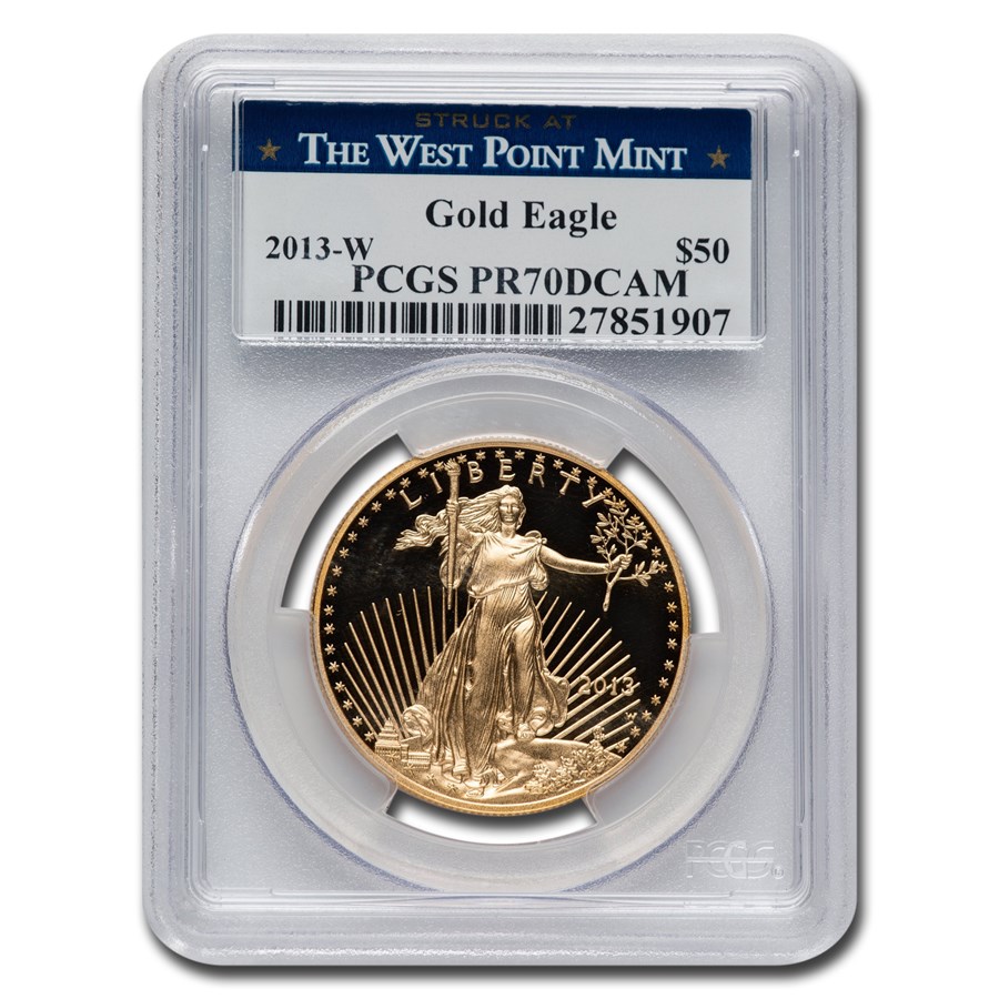 2013-W 1 oz Proof American Gold Eagle PR-70 PCGS (West Point)