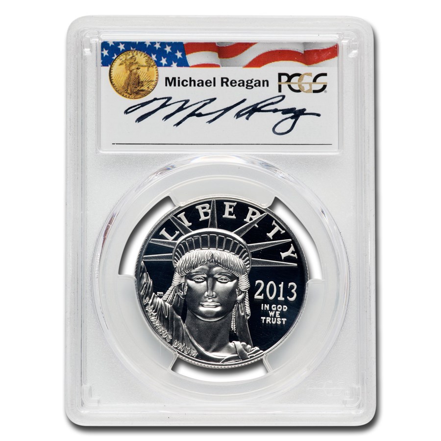 2013-W 1 oz Proof American Platinum Eagle PR-70 DCAM PCGS Reagan