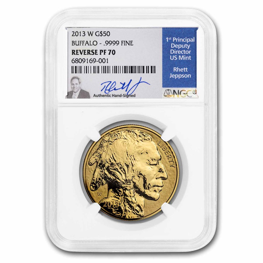 2013-W 1 oz Reverse Proof Gold Buffalo PF-70 NGC (Jeppson)