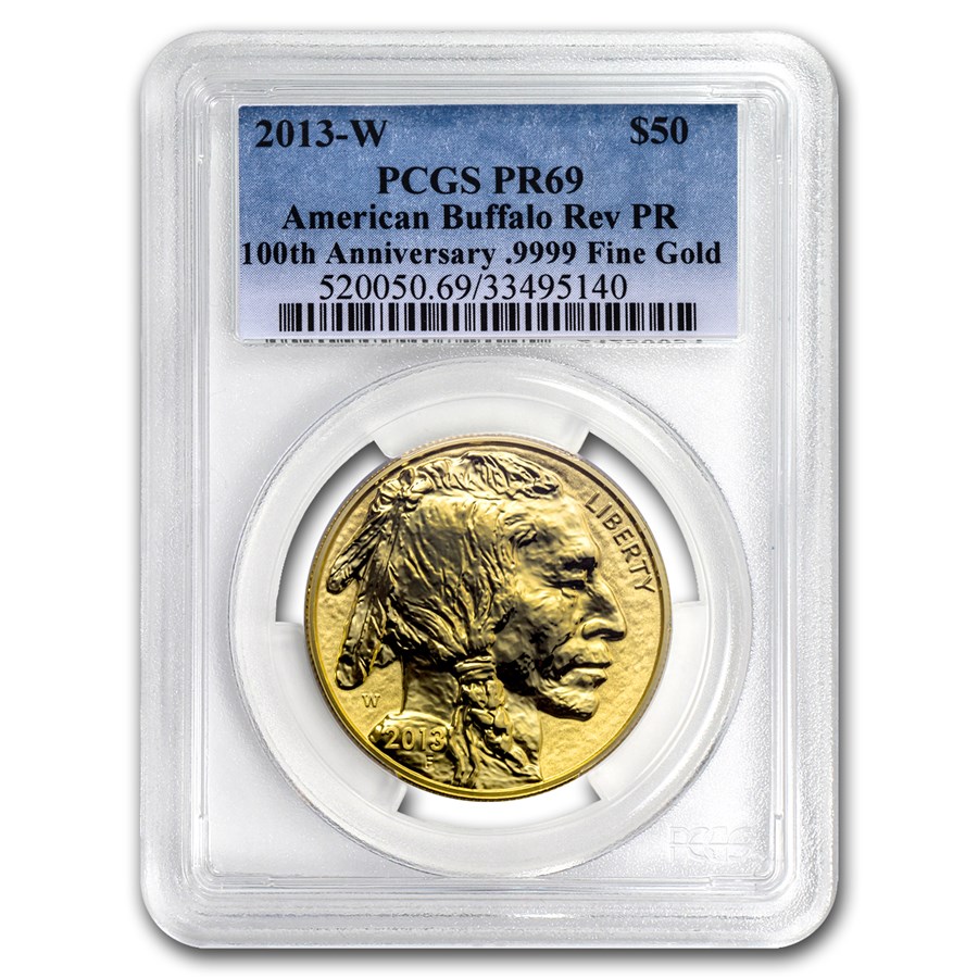 2013-W 1 oz Reverse Proof Gold Buffalo PR-69 PCGS