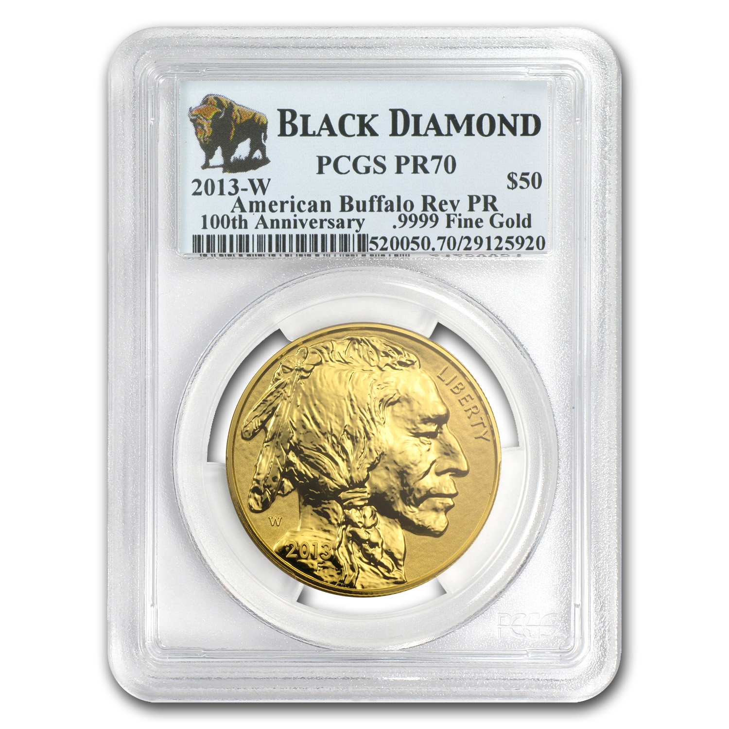 アンティークコイン 金貨 2020-W 1 oz Proof Gold Buffalo PR-70 PCGS