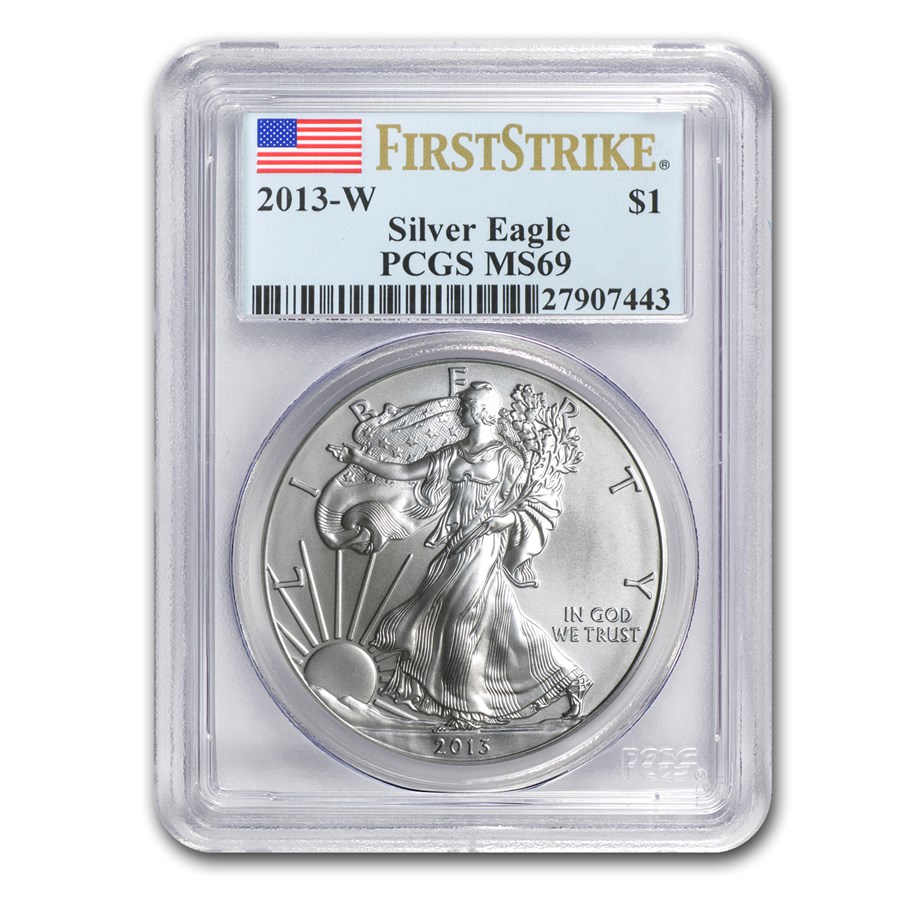 2013-W Burnished American Silver Eagle MS-69 PCGS (FS)