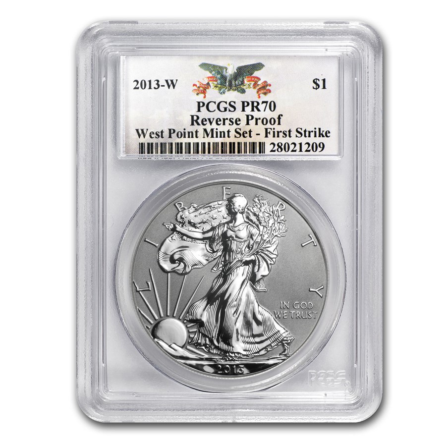 Buy 2013-W Reverse Proof Silver Eagle PR-70 PCGS (FirstStrike®) | APMEX