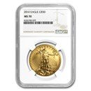 2014 1 oz American Gold Eagle MS-70 NGC