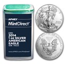 2014 1 oz American Silver Eagles (20-Coin MintDirect® Tube)