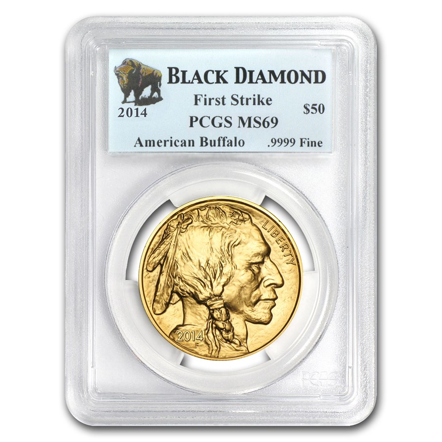 2014 1 oz Gold Buffalo MS-69 PCGS (FS, Black Diamond)