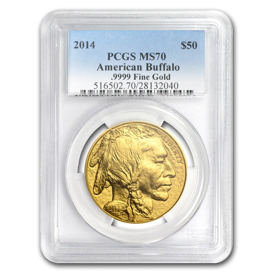 2014 1 oz Gold Buffalo MS-70 PCGS