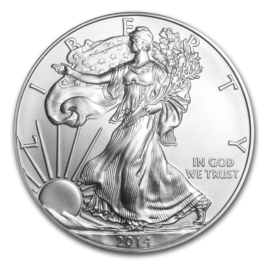 2014 1 oz Silver American Eagle Coins BU | 2014 US Silver Eagles | APMEX