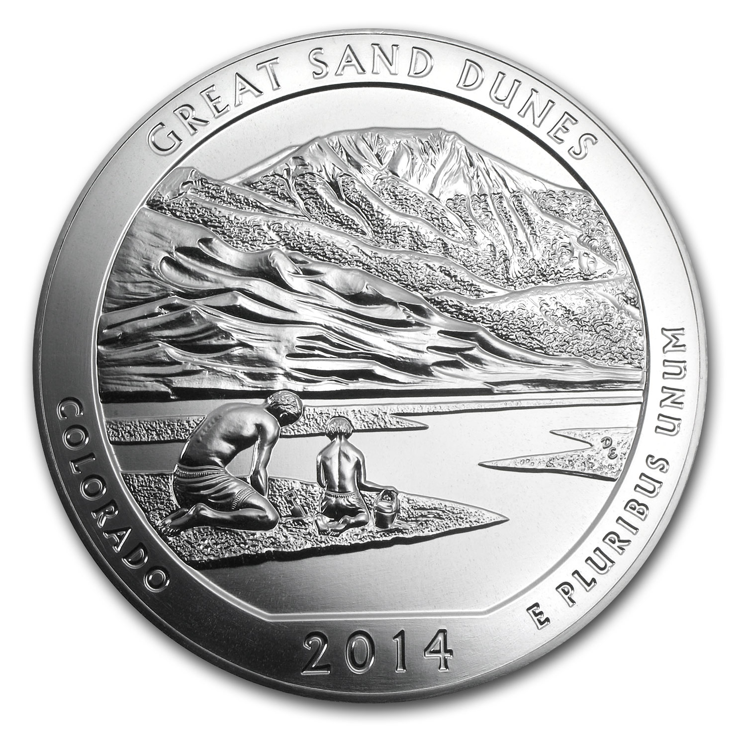 Buy 2014 5 oz Silver ATB Great Sand Dunes National Park, CO | APMEX