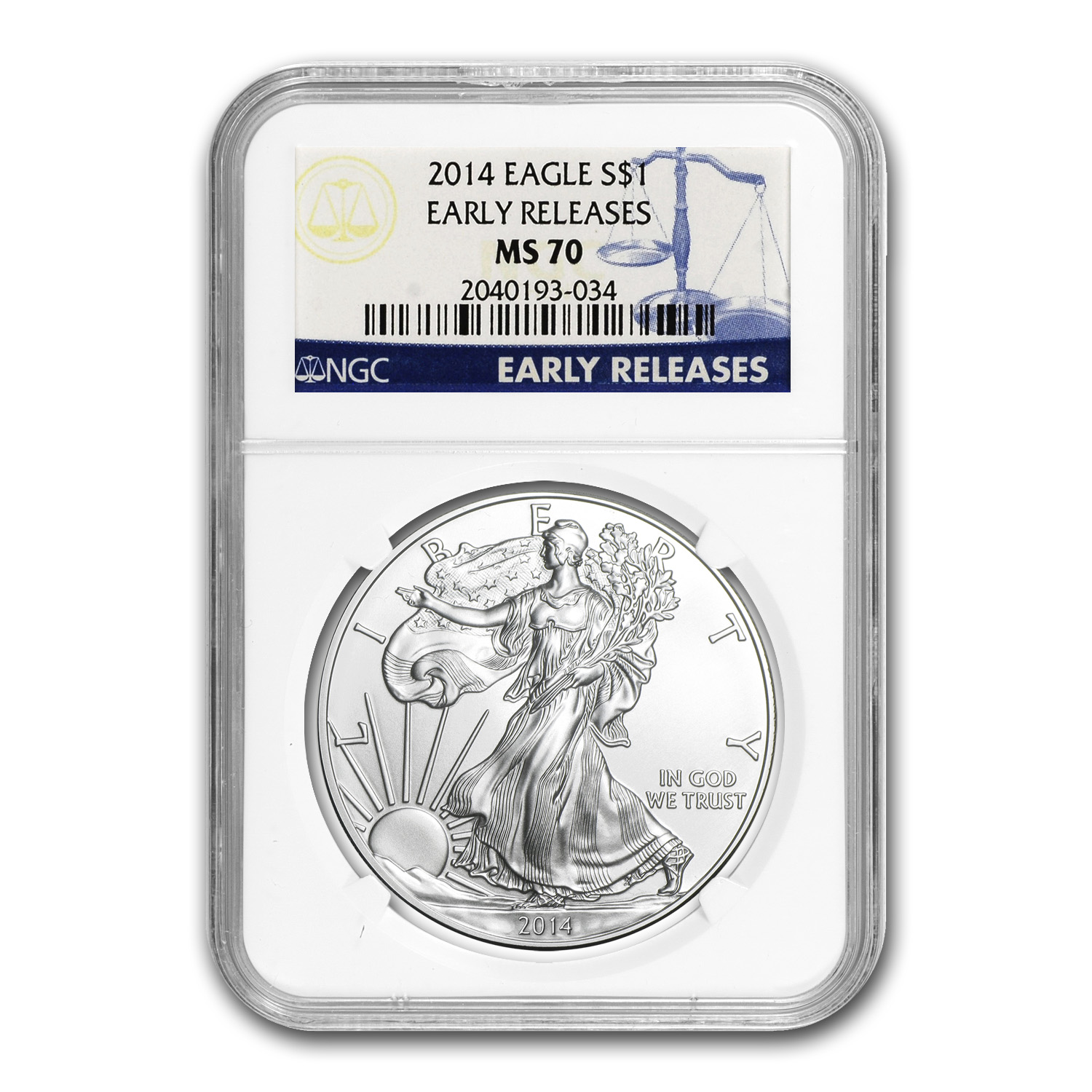 Buy 2014 American Silver Eagle MS-70 NGC (Early Releases) | APMEX