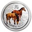 2014 AUS 1 Kilo Silver Lunar Horse MS-69 PCGS (Gemstone Eyes)