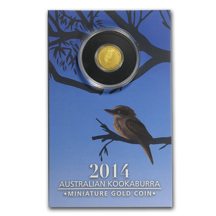 2014 Australia 1/2 Gram Gold Mini Kookaburra BU