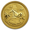 2014 Australia 1/20 oz Gold Lunar Horse BU (Series II)