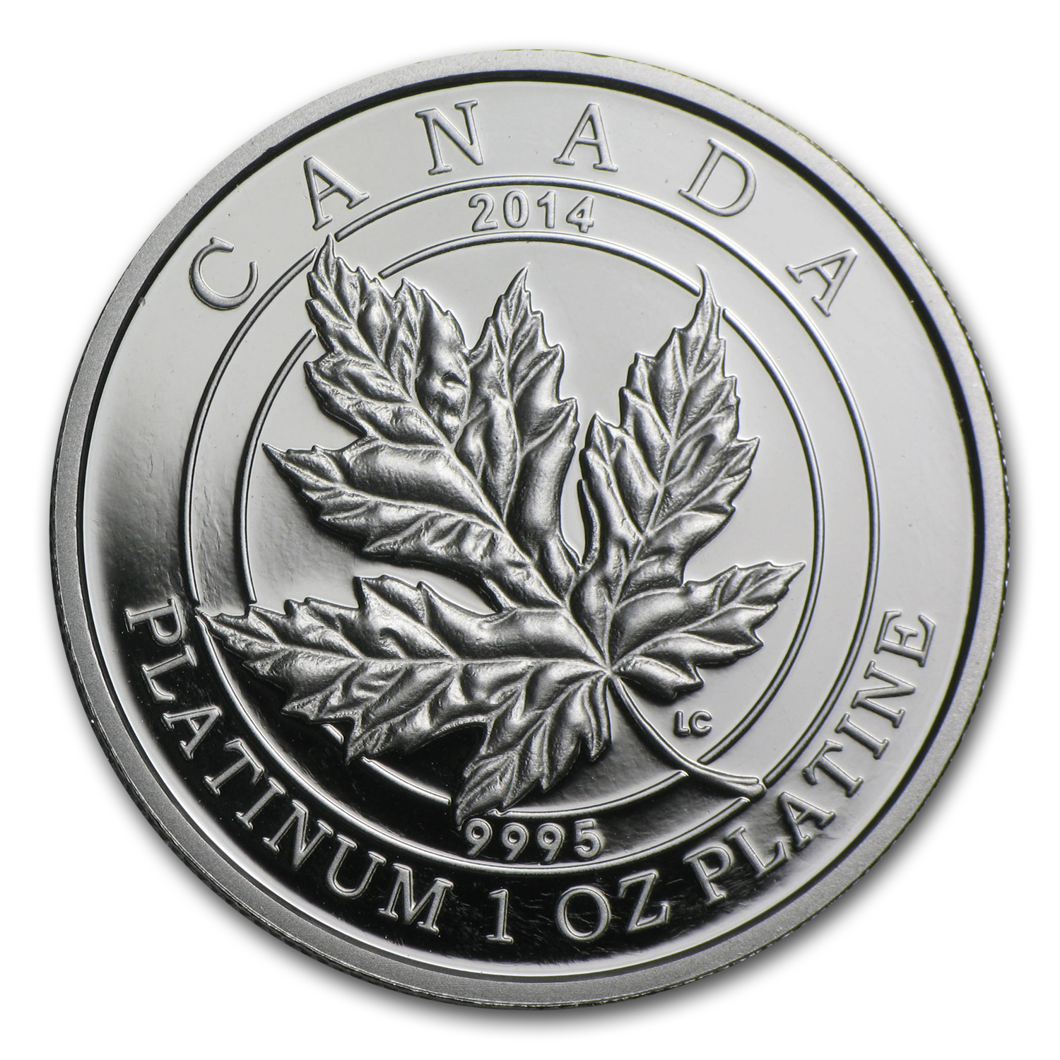 アンティークコイン プラチナ 2014 Canada 1 oz Proof Platinum $300