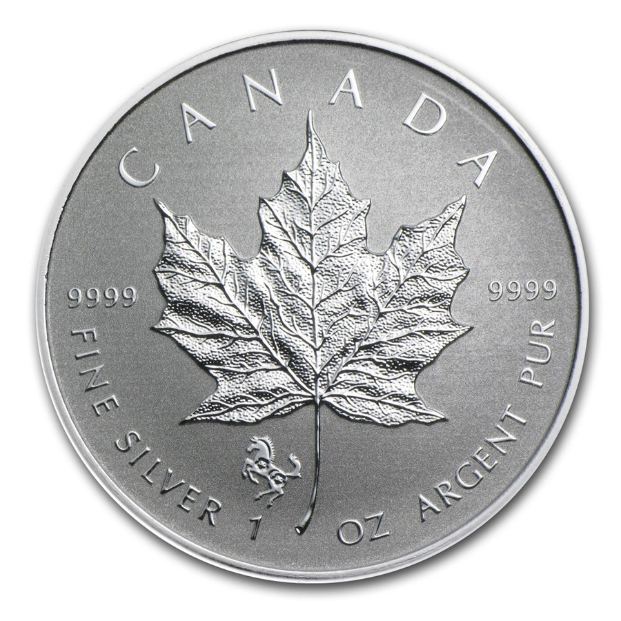 2014 Canada 1 oz Silver Maple Leaf Horse Privy Reverse Proof