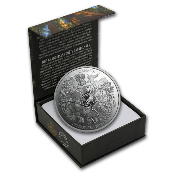 Buy 2014 Canada 2 oz Silver $200 Towering Forests of Canada | APMEX