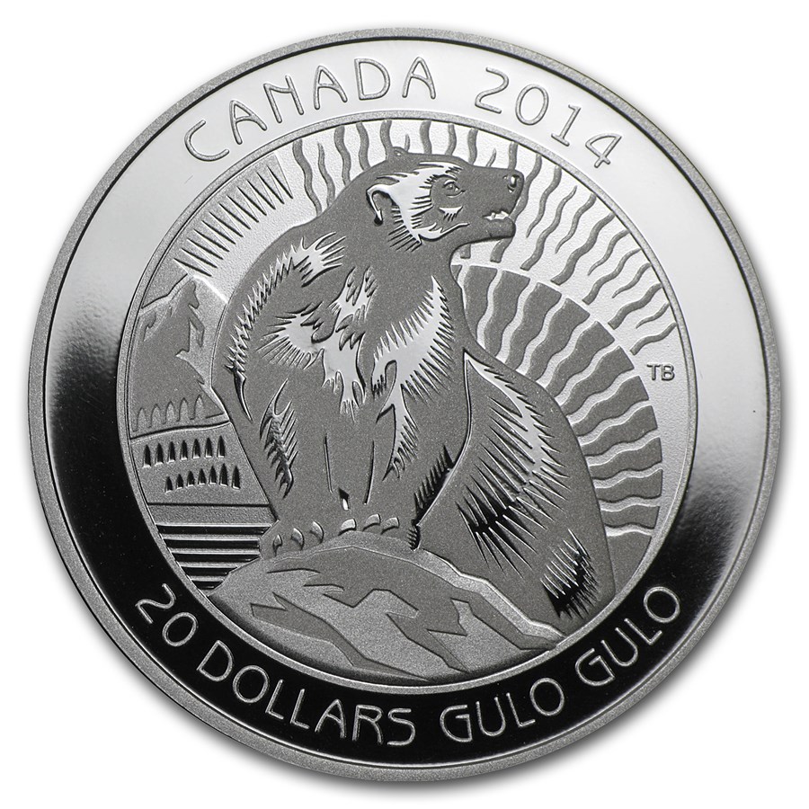 Buy 2014 Canada Silver $20 Untamed Canada Wolverine | APMEX