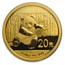 2014 China 1/20 oz Gold Panda BU (Sealed)