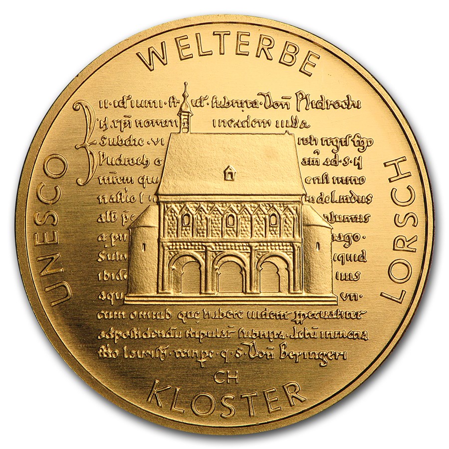 2014 Germany 1/2 oz Gold 100 Euro Abbey of Lorsch BU