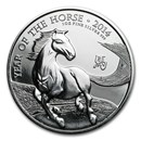 2014 Great Britain 1 oz Silver Year of the Horse BU