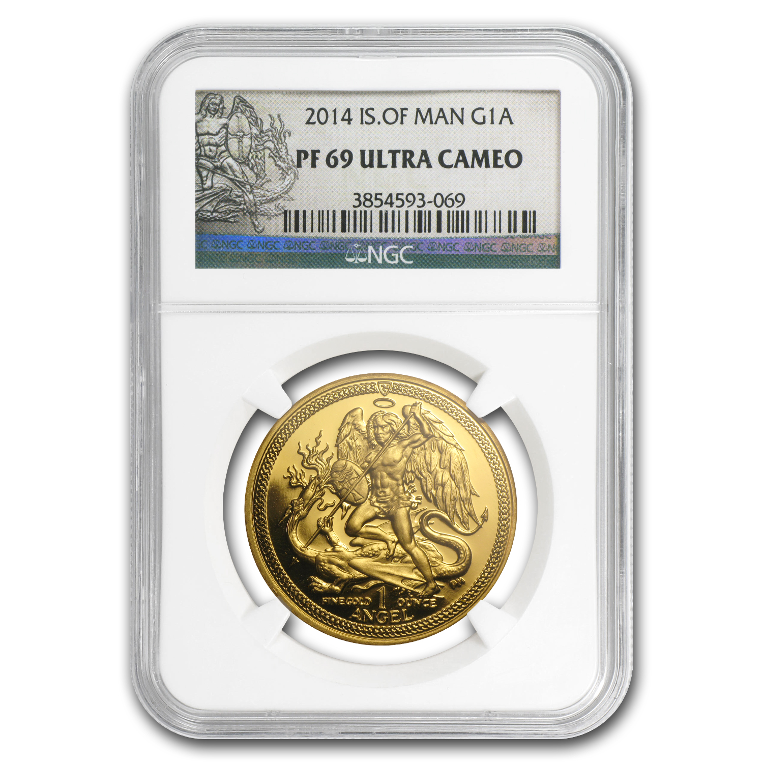 Buy 2014 Isle of Man 1 oz Proof Gold Angel PF-69 NGC | APMEX