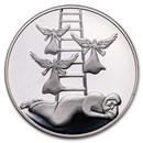 2014 Israel Silver 1 NIS Jacob's Dream Prooflike