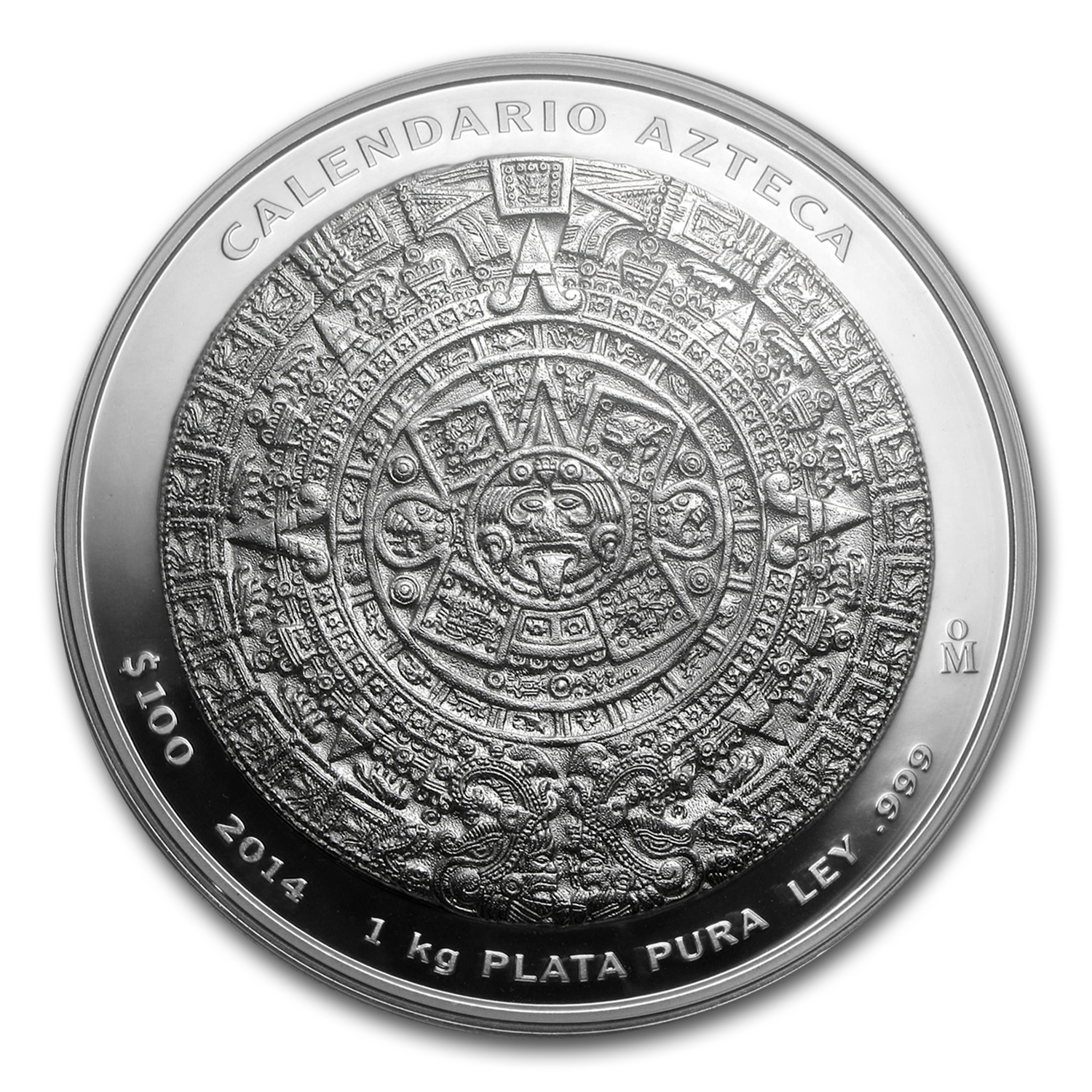 Buy 2019 Mexico 1 Kilo Silver Aztec Calendar Coin | APMEX