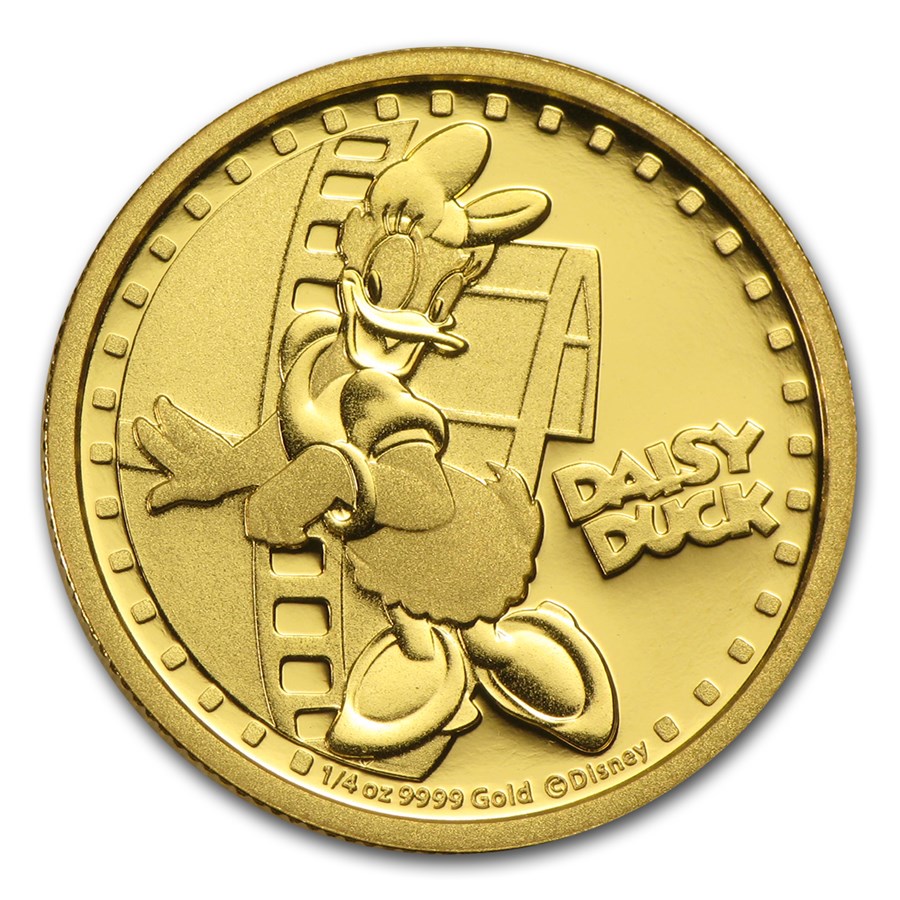 Buy 2014 Niue 1/4 oz Proof Gold $25 Disney Daisy Duck | APMEX