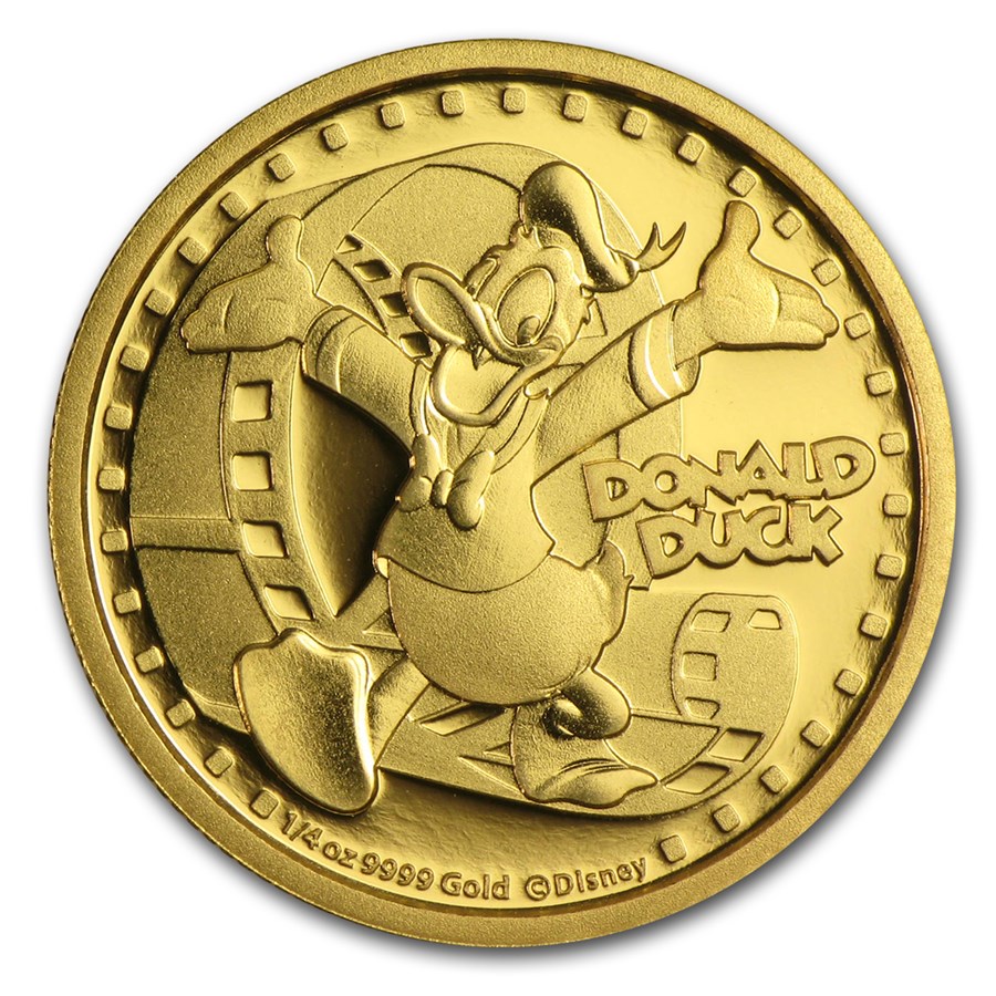 Buy 2014 Niue 1/4 oz Proof Gold $25 Disney Donald Duck | APMEX