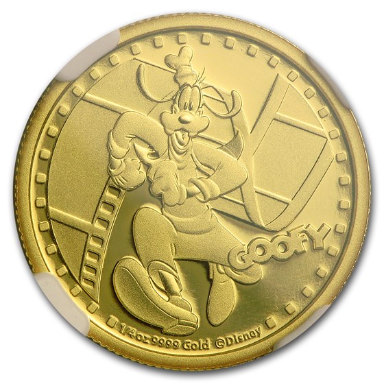 Buy 2014 Niue 1/4 oz Proof Gold $25 Disney Goofy PF-70 NGC | APMEX