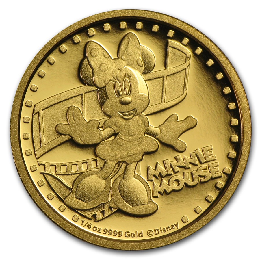 Buy 2014 Niue 1/4 oz Proof Gold $25 Disney Minnie Mouse | APMEX