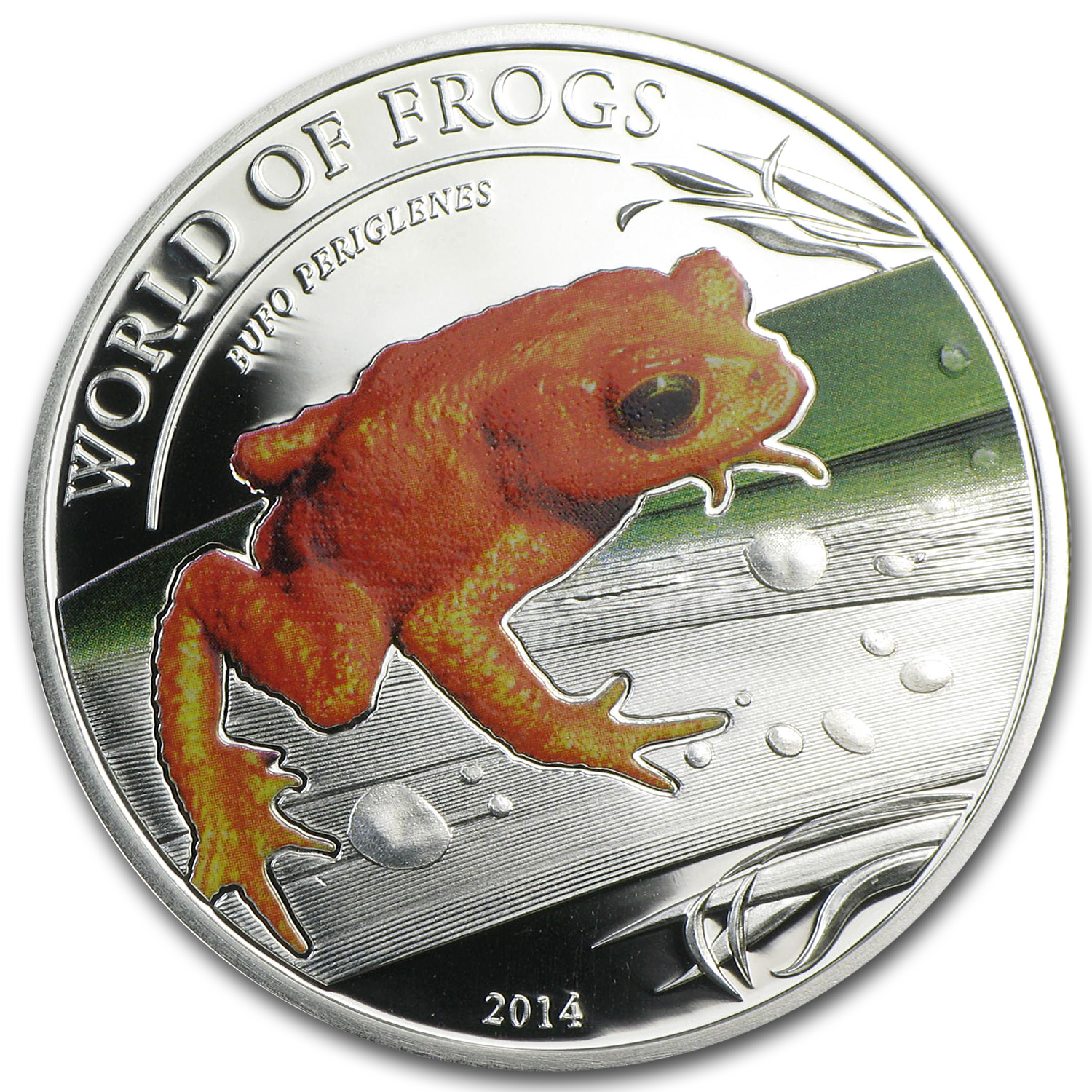 Buy 2014 Palau Proof Silver $2 World of Frogs Golden Frog | APMEX