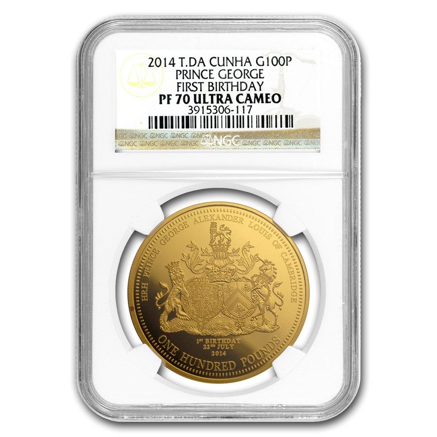 2014 Tristan Da Cunha Gold £100 Pound PF-70 NGC