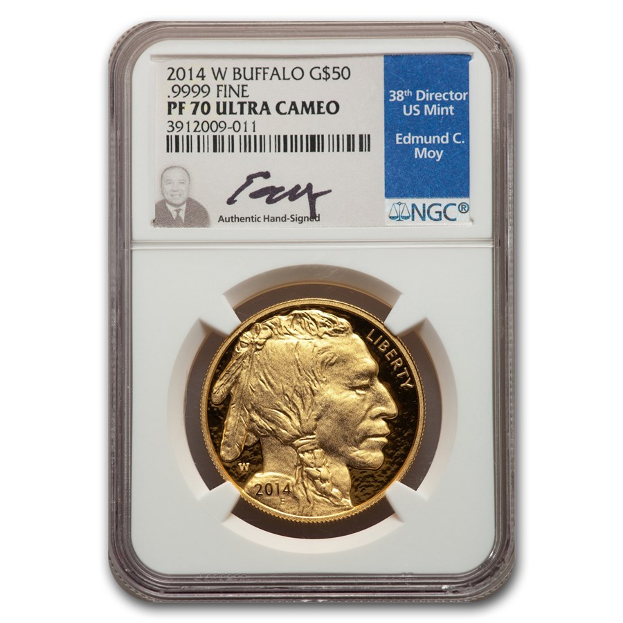 2014-W 1 oz Proof Gold Buffalo PF-70 NGC (Moy)