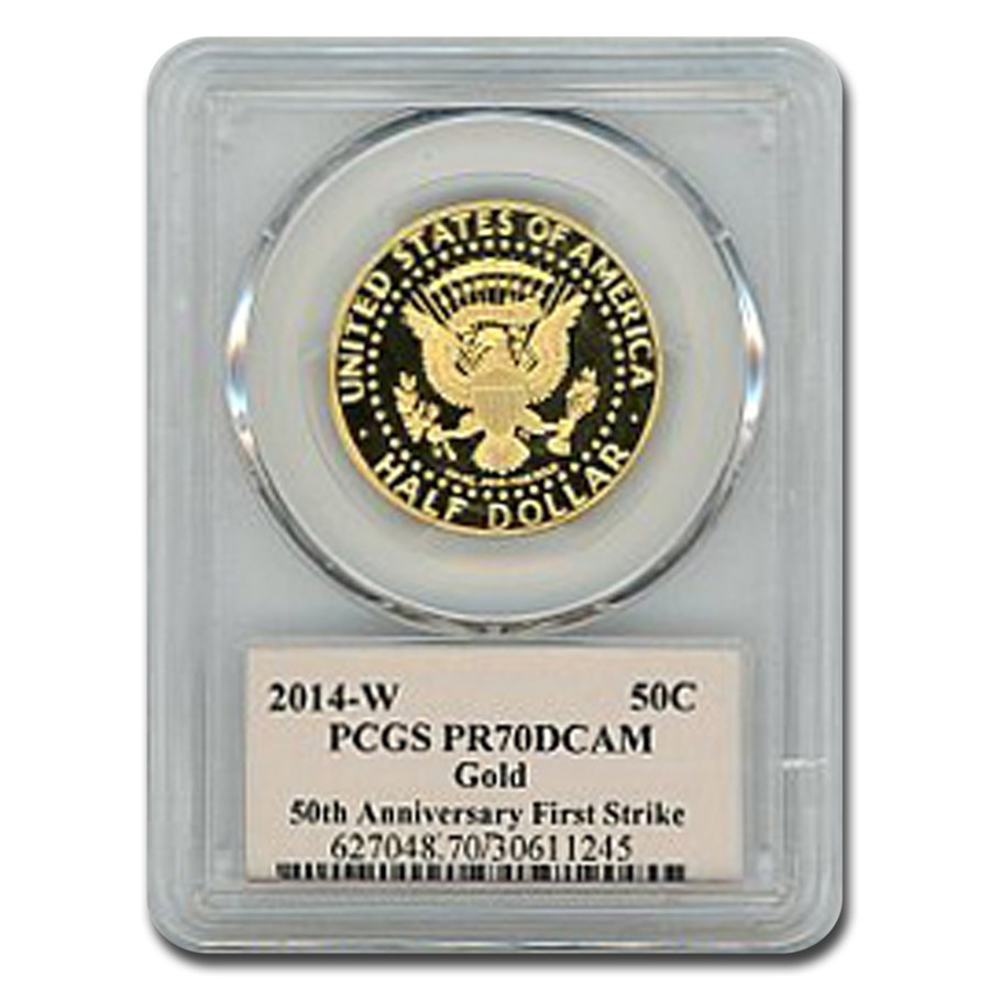 2014-w-3-4-oz-gold-kennedy-half-dollar-pr-70-pcgs-fs-cleveland