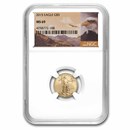 2015 1/10 oz American Gold Eagle MS-69 NGC