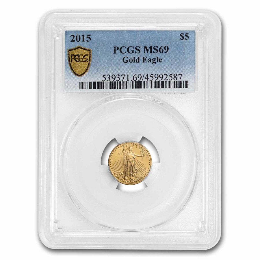 2015 1/10 oz American Gold Eagle MS-69 PCGS