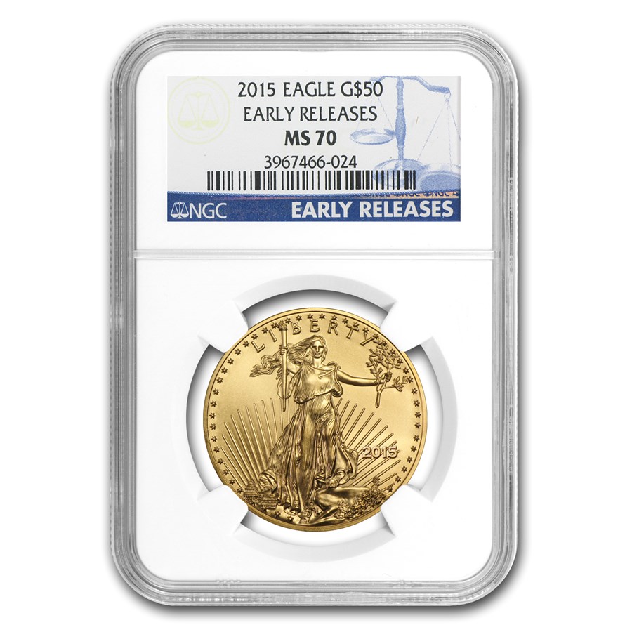 2015 1 oz American Gold Eagle MS-70 NGC (Early Releases)