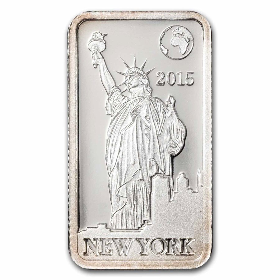 2015 2.5 gram Silver Solomon Islands Statue of Liberty