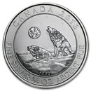 2015-2017 Canada 3/4 oz Silver Howling Wolves BU (Cull/Abrasions)