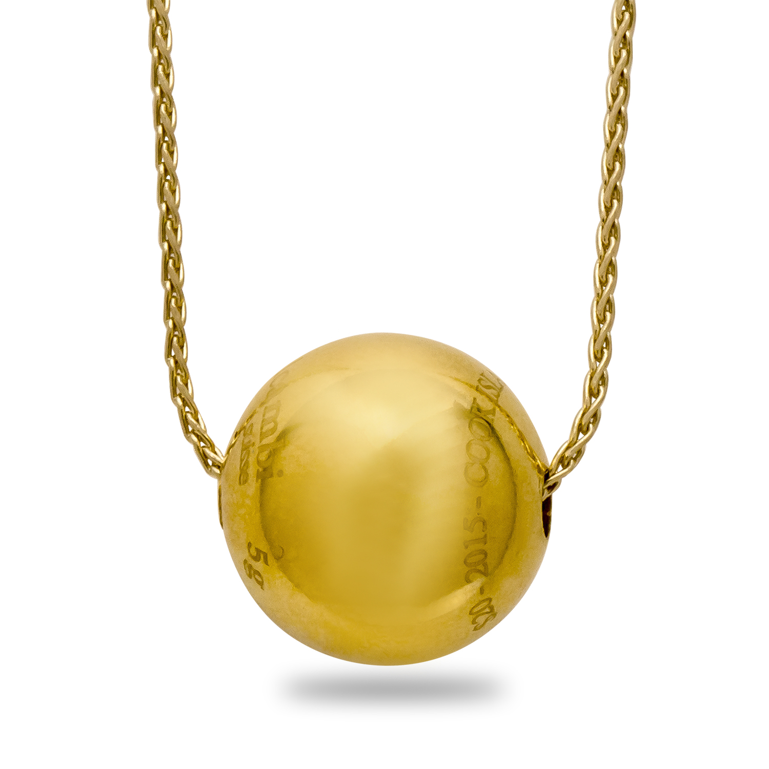 Buy 2015 5 gram Cook Islands $20 Gold Sphere Valcambi (w/Chain