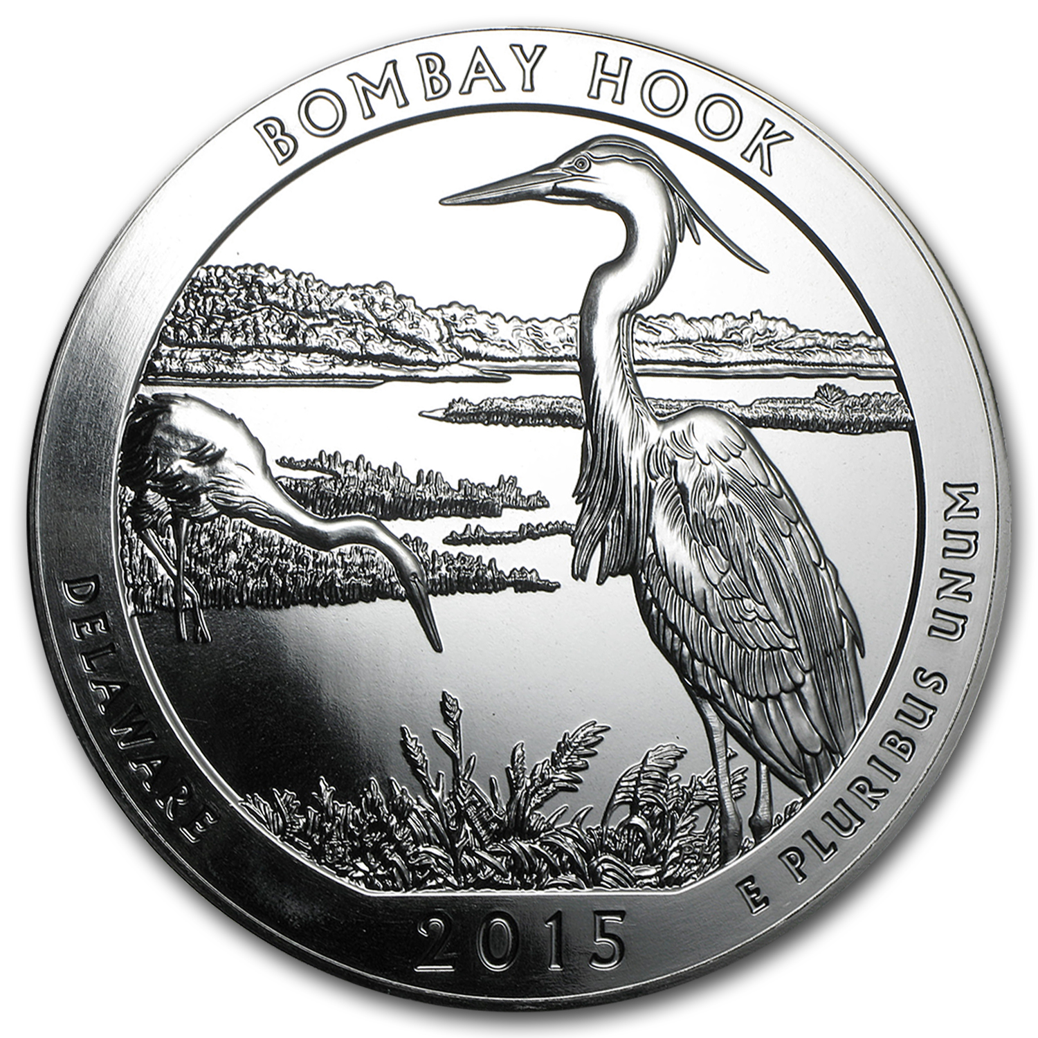 Buy 2015 5 oz Silver Bombay Hook Wildlife Refuge | APMEX