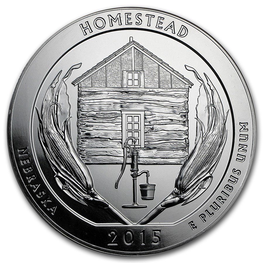 2015 5 oz Silver ATB Homestead National Park, NE