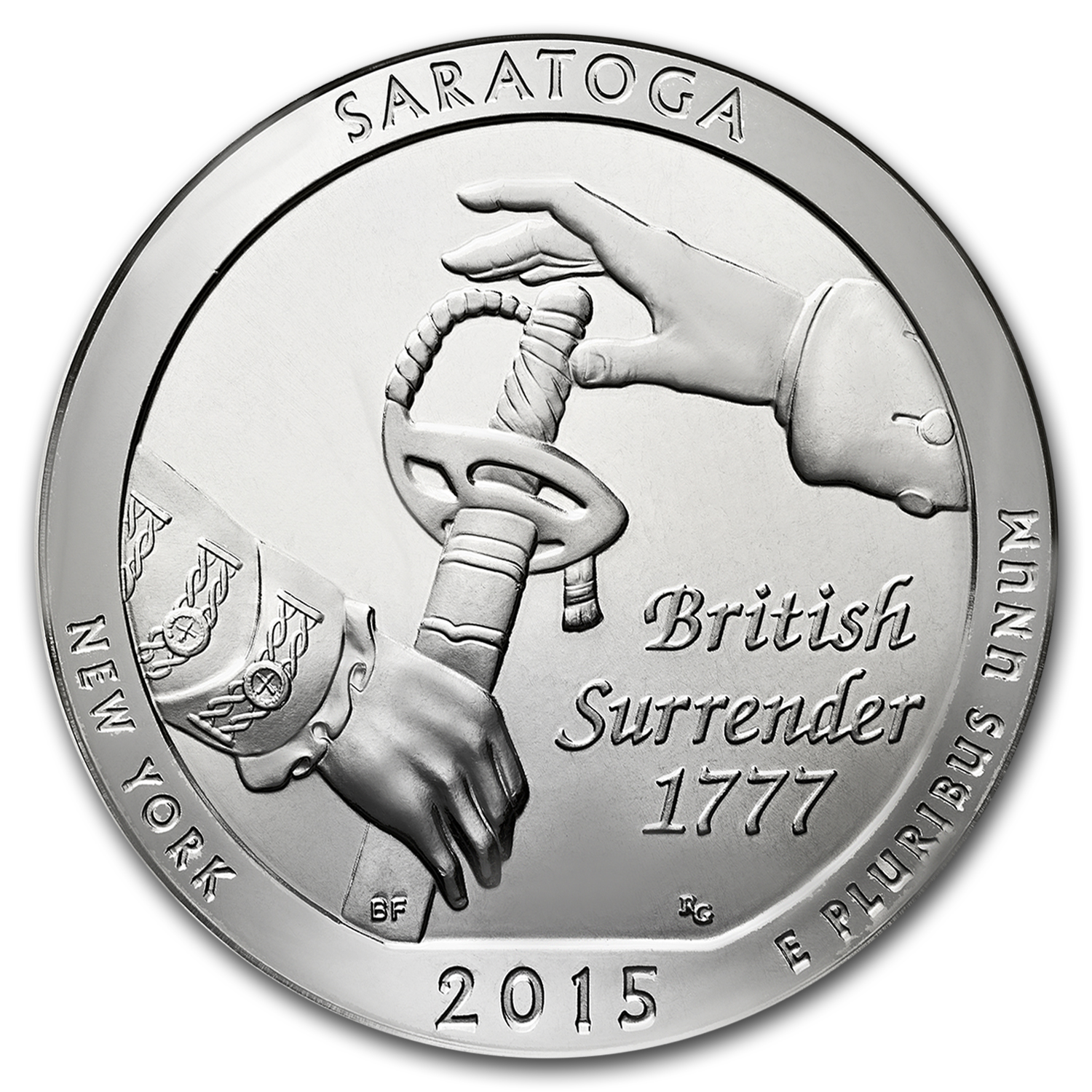 Buy 2015 5 oz Silver ATB Saratoga National Park, NY | APMEX