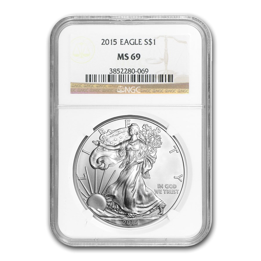 2015 American Silver Eagle MS-69 NGC